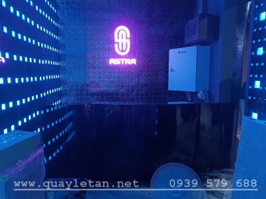 Quầy bar, quầy quán bar - club, quầy pha chế màu đen QLT168