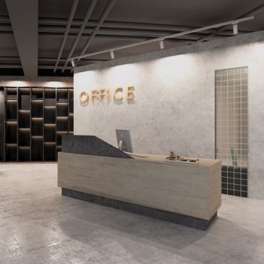 Quầy lễ tân văn phòng hiện đại - Office Reception Desk QLT38