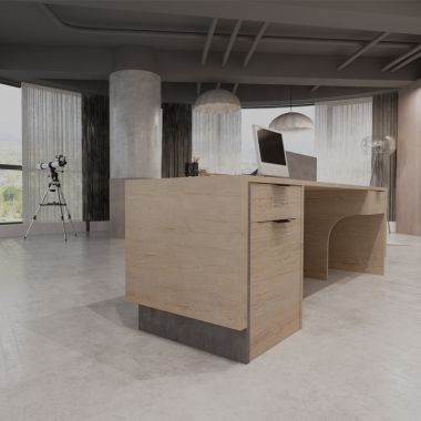 Quầy lễ tân văn phòng hiện đại - Office Reception Desk QLT38