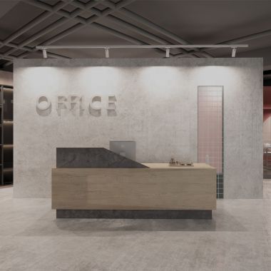 Quầy lễ tân văn phòng hiện đại - Office Reception Desk QLT38